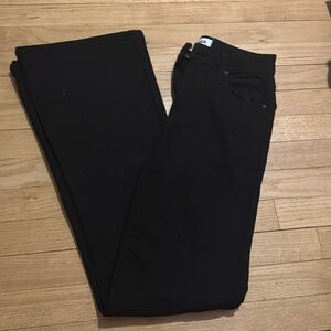 Black high rise flare ASO jeans